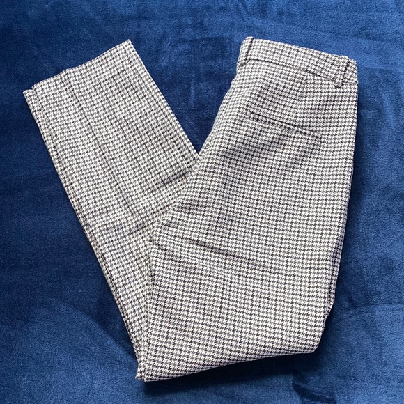 H&M Houndstooth Gray Work Pants - Picture 3 of 8